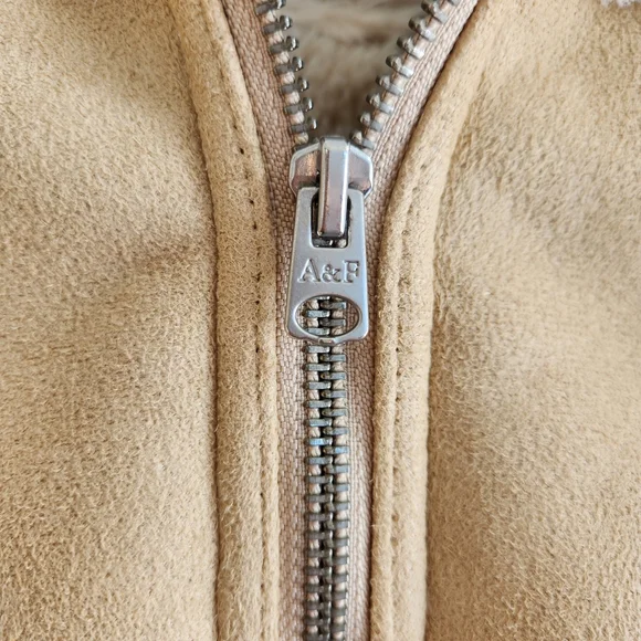 Abercrombie Kids Shearling Sherpa Jacket Coat Size 15/16 XL - Picture 6 of 7